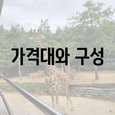 가격대와 구성