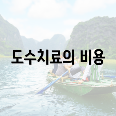 도수치료의 비용