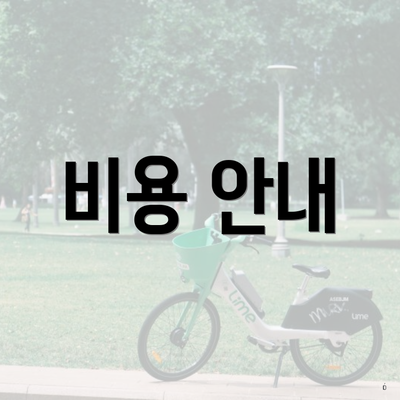 비용 안내
