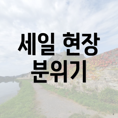 세일 현장 분위기