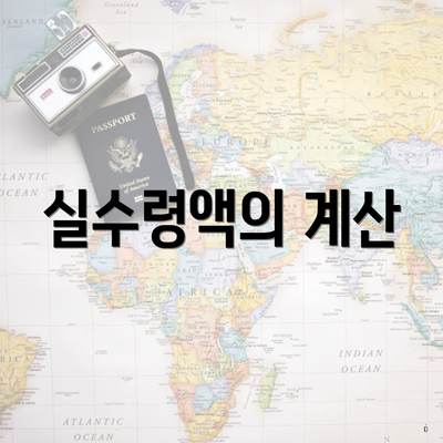 실수령액의 계산