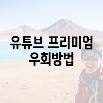 유튜브 프리미엄 우회방법