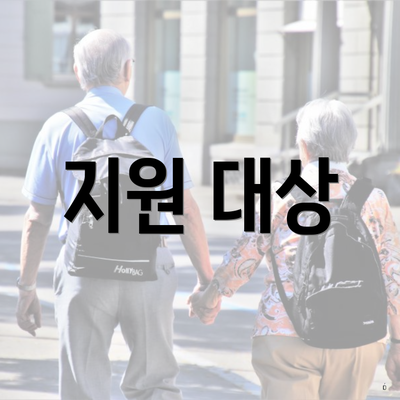 지원 대상