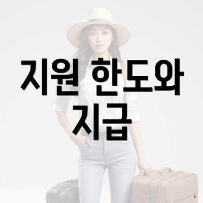 지원 한도와 지급