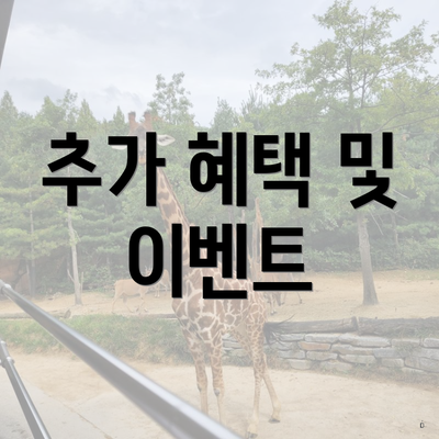 추가 혜택 및 이벤트