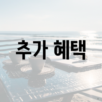 추가 혜택
