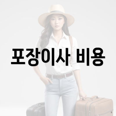 포장이사 비용