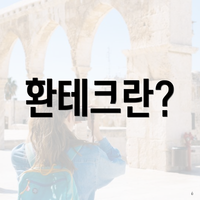환테크란?