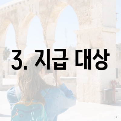 3. 지급 대상