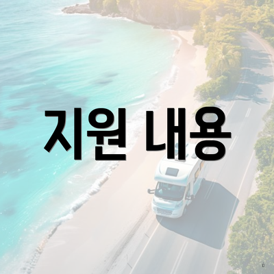 지원 내용