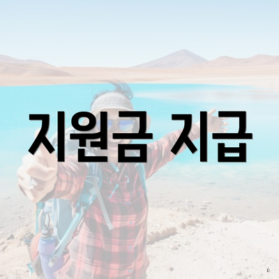 지원금 지급