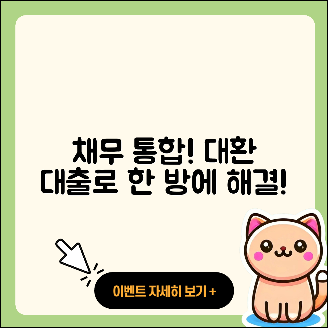 채무통합대환대출로 해결하는 3가지 방법