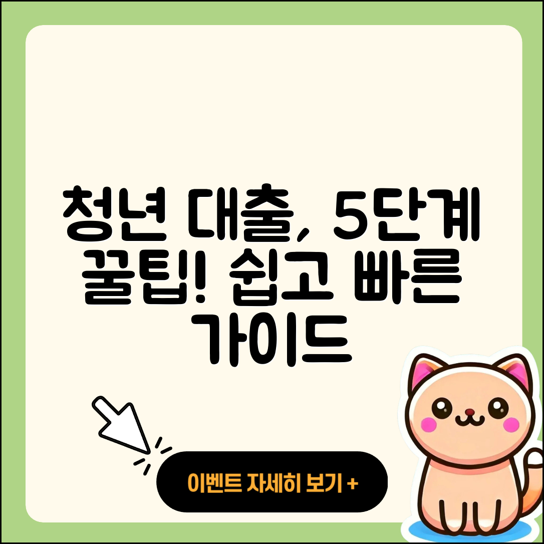 청년대출 상담 쉽고 빠른 5단계 가이드